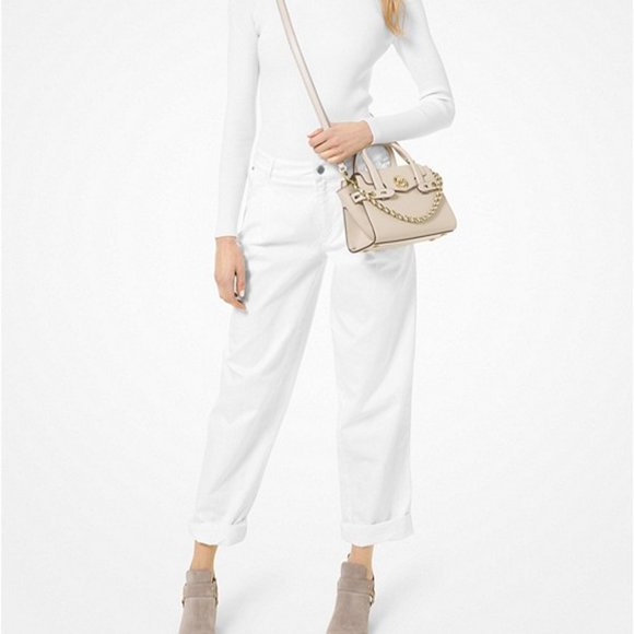 Carmen Extra-Small Saffiano Leather Belted Satchel - Picture 3 of 4